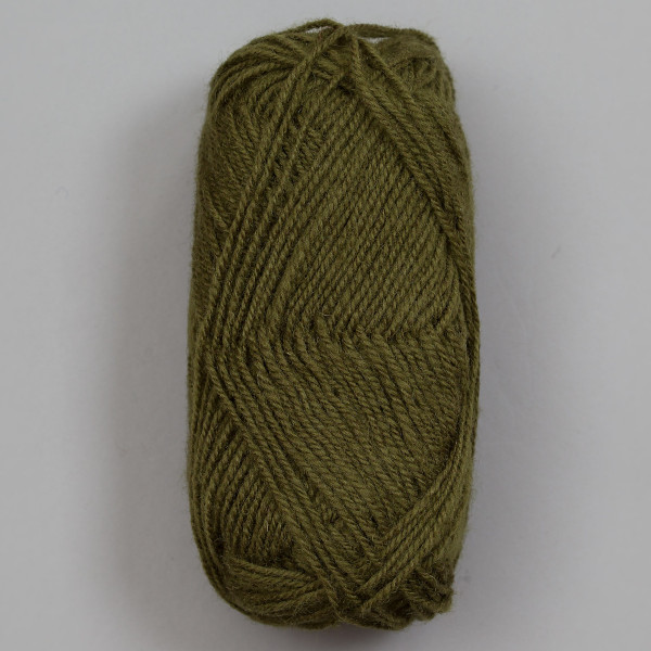 3-tråds strikkegarn - Mosegrønn (761)