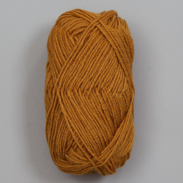 3-tråds strikkegarn - Okergul (146)