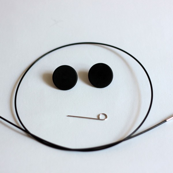 Knit Pro Nadelseil schwarz