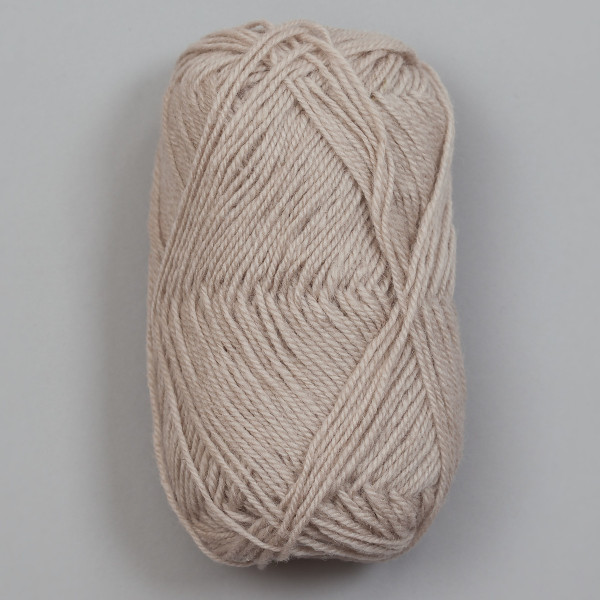3-tråds strikkegarn - Lys beige (460)