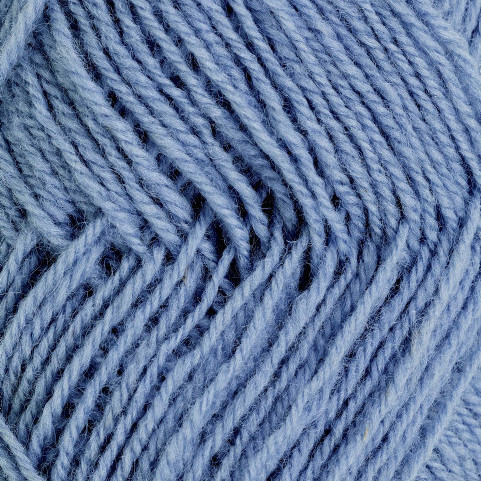3-tråds strikkegarn - Blå puddel (192)