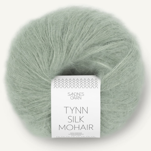 Tynn Silk Mohair - Støvet Lys Grønn (8521)
