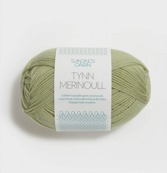 Tynn Merinoull - Dus grønn (9022)
