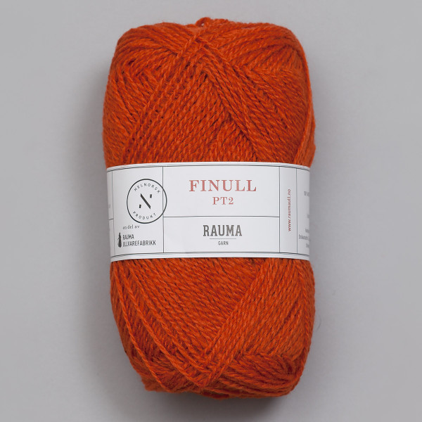 Finullgarn - Mørkoransje (4071)