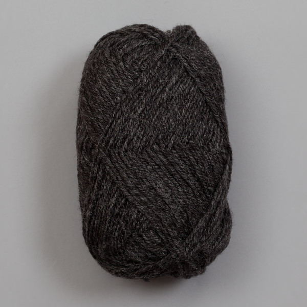 3-tråds strikkegarn - Koksgrå melert (114)