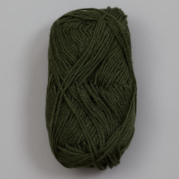 3-tråds strikkegarn - Mørk mosegrønn (1561)