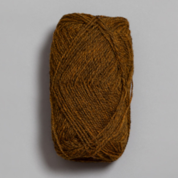 Finullgarn - Okergul mørkmelert (4125)
