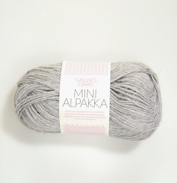 Mini Alpakka - Grau meliert (1032)