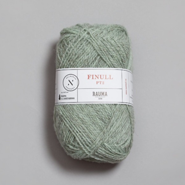 Finullgarn - Mintgrønn lysmelert (4136)