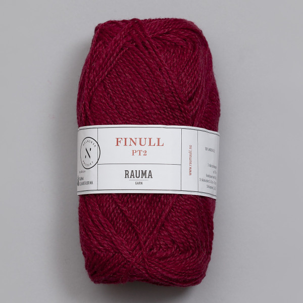 Finullgarn - Mørk bringebærrød (499)